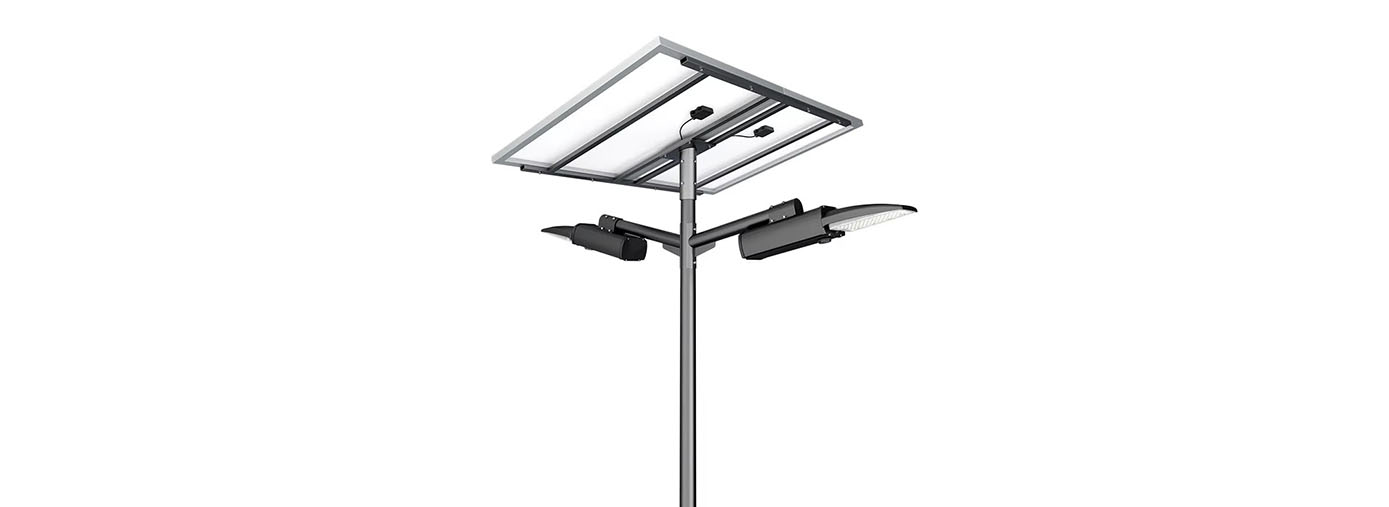 Troy-485 Solar Street Lights - Front View